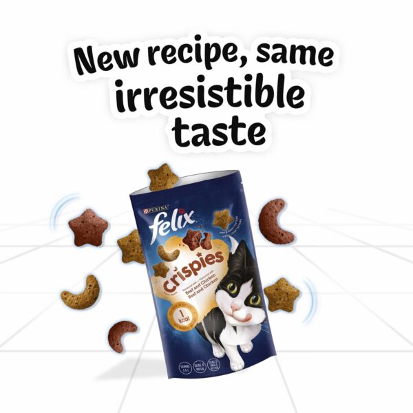 Felix Crispies Cat Treats Beef and Chicken 45g - Image 2