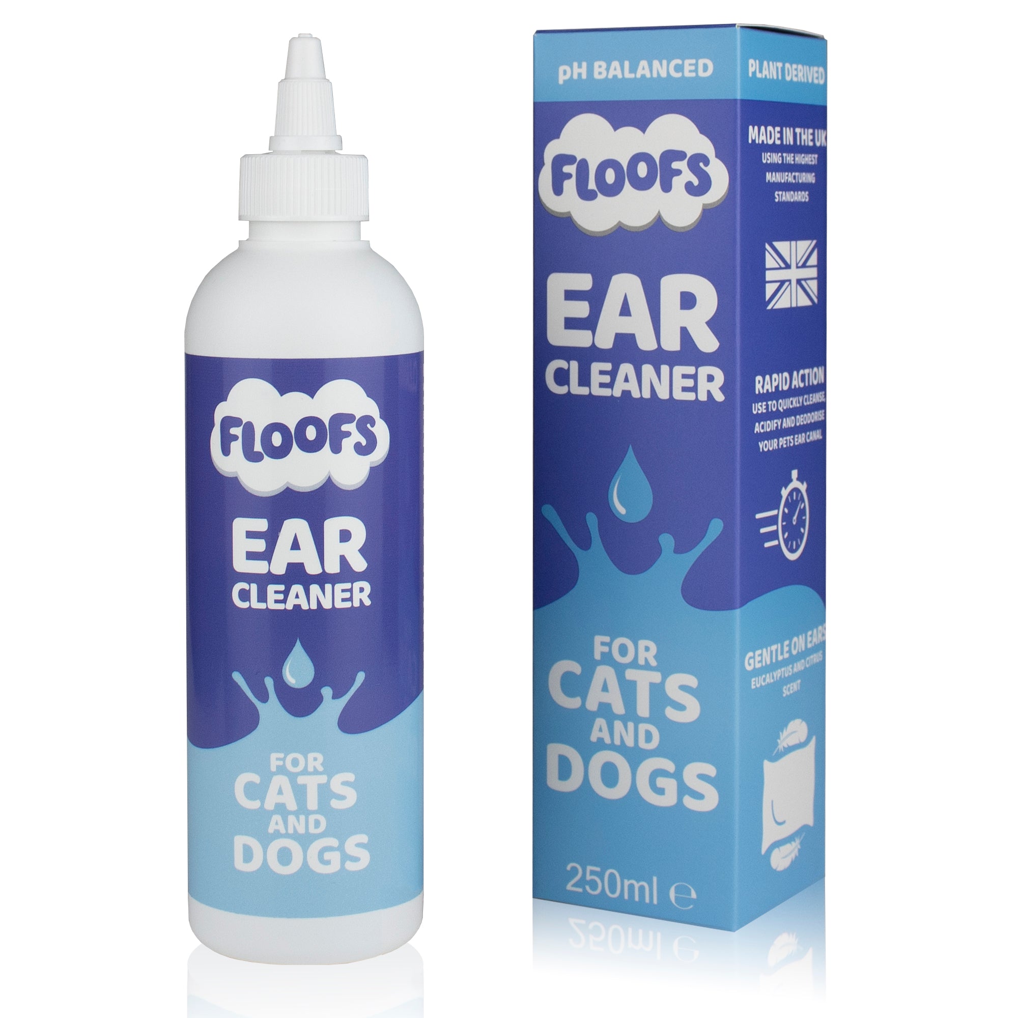 Floofs Pet Ear Cleaner - For Cats & Dogs
